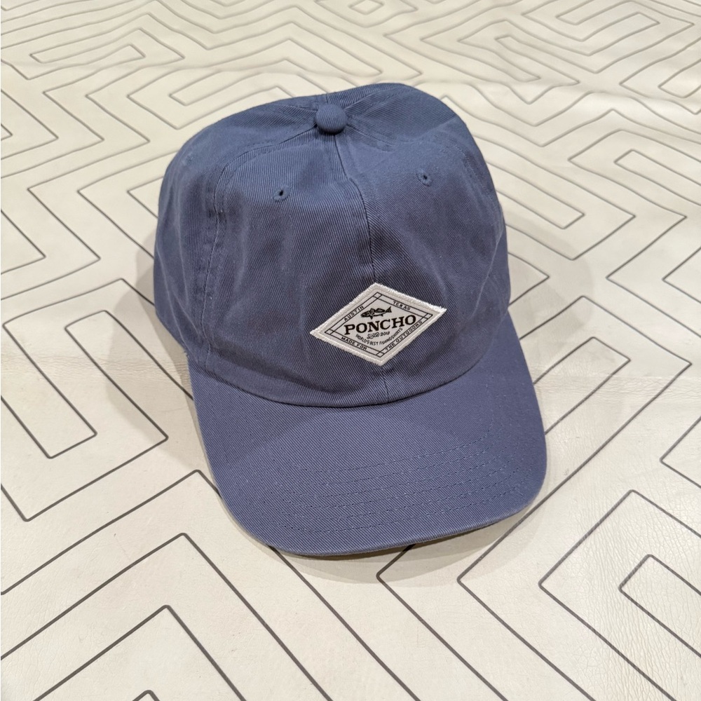 Poncho Blue Hat